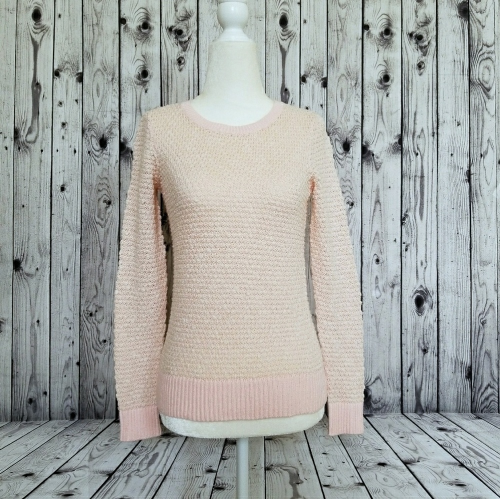 NWT - Sonoma Light Pink Tuck Stitch Pullover XSP